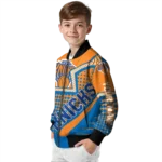 customized new york knicks star burst blue bomber jacket best selling