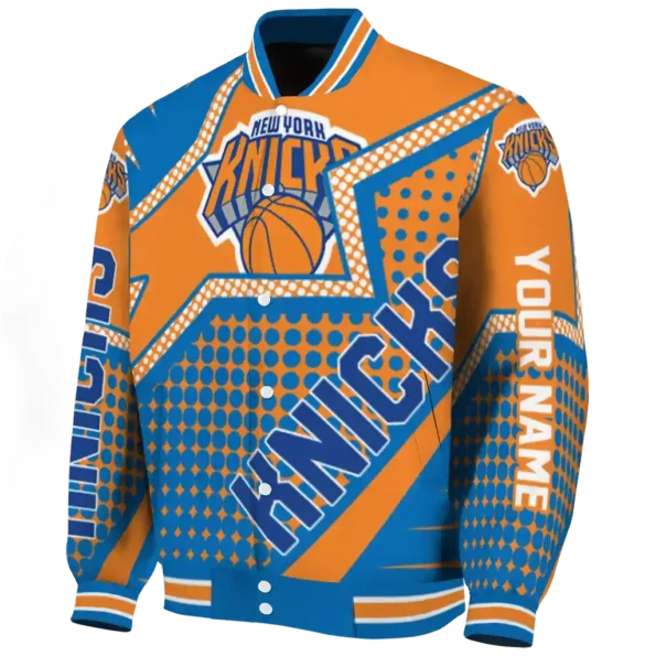 customized new york knicks star burst blue varsity jacket best selling.webp