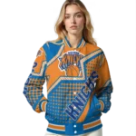 customized new york knicks star burst blue varsity jacket best selling.webp