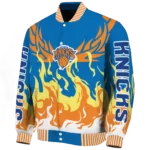 customized new york knicks winged blaze blue white varsity jacket best selling.webp