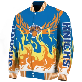 customized new york knicks winged blaze blue white varsity jacket best selling.webp