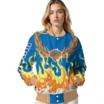 customized new york knicks winged blaze blue white varsity jacket best selling.webp