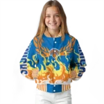 customized new york knicks winged blaze blue white varsity jacket best selling.webp