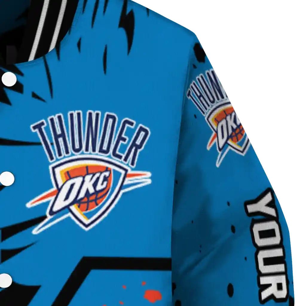 customized oklahoma city thunder hexagon cluster blue black varsity jacket premium grade.webp customized oklahoma city thunder hexagon cluster blue black varsity jacket premium grade.webp
