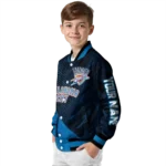 customized oklahoma city thunder hexagon mesh blue black varsity jacket best selling.webp