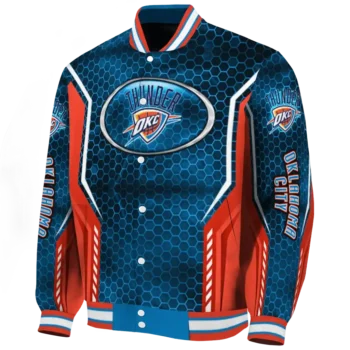 customized oklahoma city thunder power plate blue varsity jacket best selling.webp