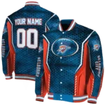customized oklahoma city thunder power plate blue varsity jacket best selling.webp