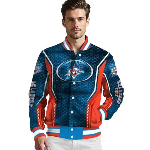 customized oklahoma city thunder power plate blue varsity jacket high quality.webp