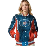 customized oklahoma city thunder power plate blue varsity jacket best selling.webp