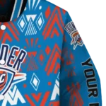 customized oklahoma city thunder pyramid shapes blue varsity jacket best selling.webp