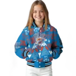 customized oklahoma city thunder pyramid shapes blue varsity jacket best selling.webp