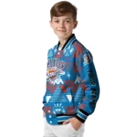 customized oklahoma city thunder pyramid shapes blue varsity jacket best selling.webp