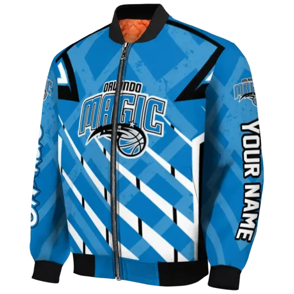 customized orlando magic chevron angles blue bomber jacket best selling