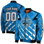 customized orlando magic chevron angles blue bomber jacket best selling