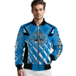 customized orlando magic chevron angles blue bomber jacket best selling