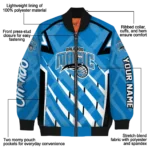 customized orlando magic chevron angles blue bomber jacket best selling