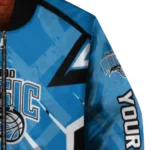 customized orlando magic chevron angles blue bomber jacket best selling