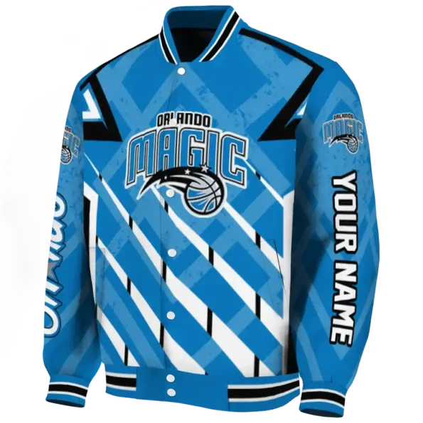 customized orlando magic chevron angles blue varsity jacket best selling.webp