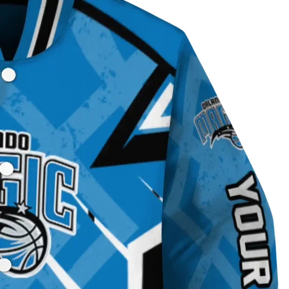 customized orlando magic chevron angles blue varsity jacket premium grade.webp