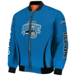 customized orlando magic chevron arrow blue bomber jacket best selling