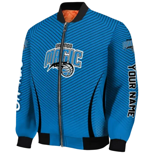 customized orlando magic chevron arrow blue bomber jacket best selling