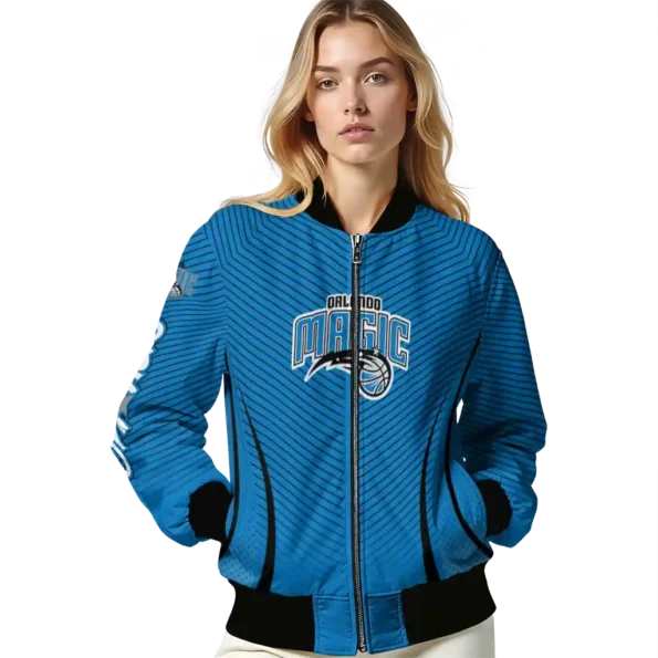 customized orlando magic chevron arrow blue bomber jacket latest model