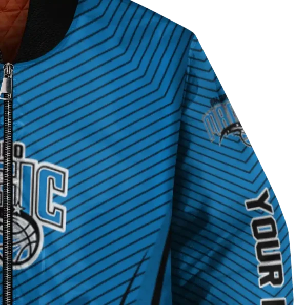 customized orlando magic chevron arrow blue bomber jacket premium grade
