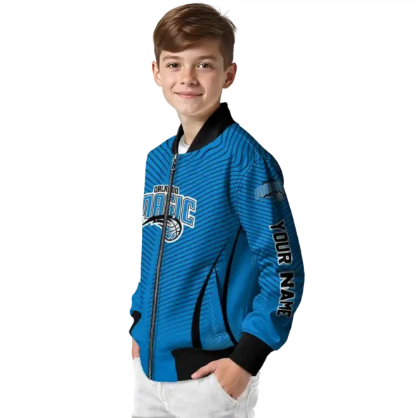 customized orlando magic chevron arrow blue bomber jacket trendy