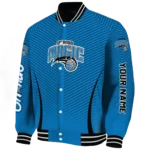 customized orlando magic chevron arrow blue varsity jacket best selling.webp
