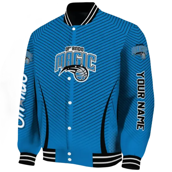 customized orlando magic chevron arrow blue varsity jacket best selling.webp