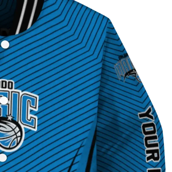 customized orlando magic chevron arrow blue varsity jacket premium grade.webp