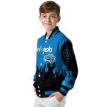 customized orlando magic flame border blue black varsity jacket best selling.webp