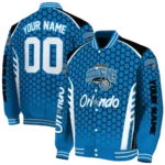 customized orlando magic hexagon grid blue varsity jacket best selling.webp