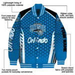 customized orlando magic hexagon grid blue varsity jacket best selling.webp