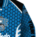 customized orlando magic hexagon grid blue varsity jacket best selling.webp