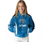 customized orlando magic hexagon grid blue varsity jacket best selling.webp