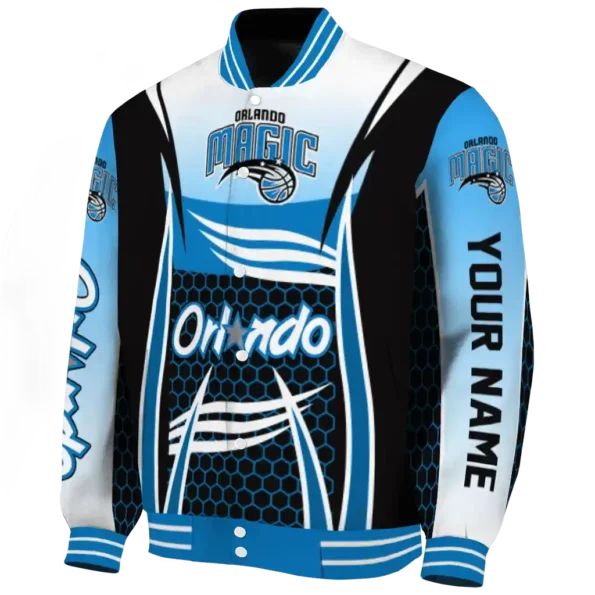 customized orlando magic mesh effect blue black varsity jacket best selling.webp