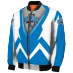 customized orlando magic v stripes blue white bomber jacket best selling