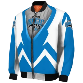 customized orlando magic v stripes blue white bomber jacket best selling