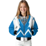 customized orlando magic v stripes blue white bomber jacket best selling