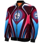 customized philadelphia 76ers mesh chest black bomber jacket best selling