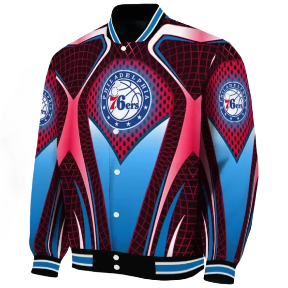 customized philadelphia 76ers mesh chest black varsity jacket best selling.webp