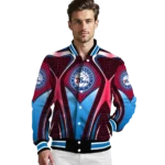 customized philadelphia 76ers mesh chest black varsity jacket best selling.webp