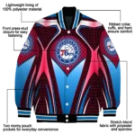 customized philadelphia 76ers mesh chest black varsity jacket best selling.webp