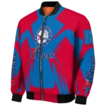 customized philadelphia 76ers spider mark blue bomber jacket best selling