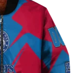customized philadelphia 76ers spider mark blue bomber jacket best selling