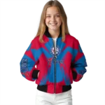 customized philadelphia 76ers spider mark blue bomber jacket best selling