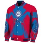 customized philadelphia 76ers spider mark blue varsity jacket best selling.webp