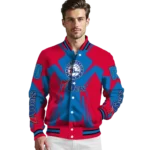 customized philadelphia 76ers spider mark blue varsity jacket best selling.webp