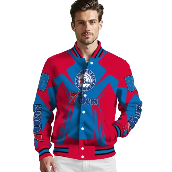 customized philadelphia 76ers spider mark blue varsity jacket high quality.webp